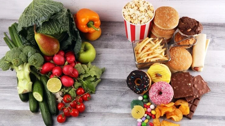 Healthy Food and Junk Food Chart